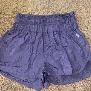 PURPLE FREE PEOPLE THE WAY HOME SHORTS